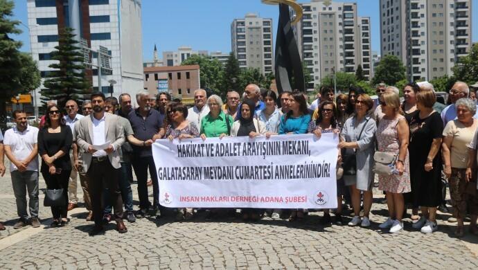 İHD Adana Şubesi’nden Galatasaray Meydanı ablukasına tepki