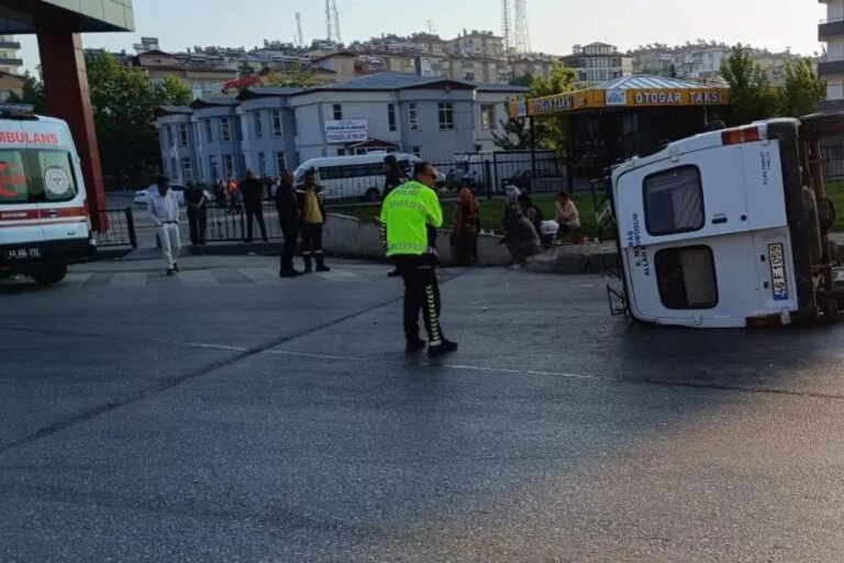 Mereş’te devrilen minibüsteki 9 tarım işçisi yaralandı