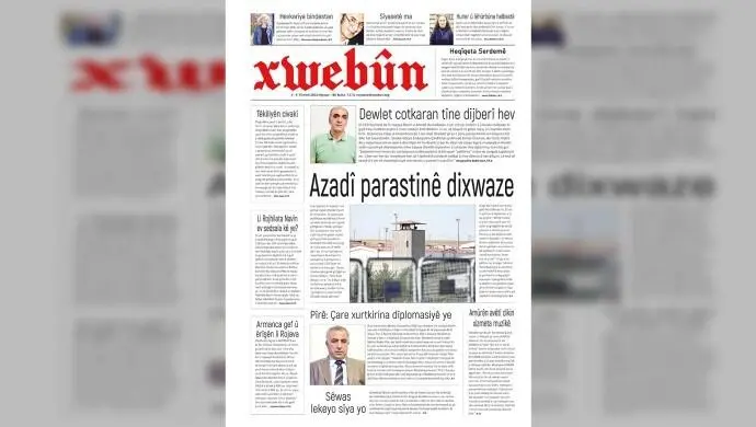 Xwebûn ‘Azadî parastinê dixwaze’ manşetiyle çıktı