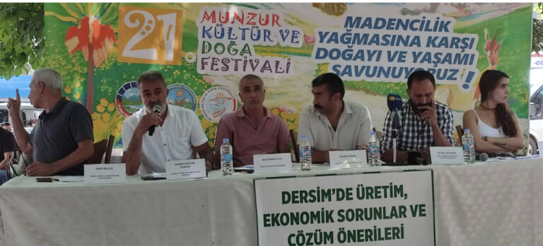 21. Munzur Festivali’nde ‘Dersim’de üretim ve ekonomik sorunlar’ paneli