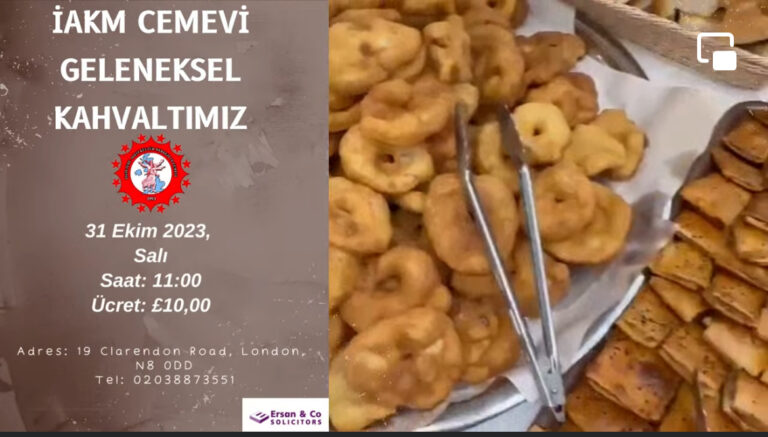 İngiltere Alevi Kültür Merkezi ve Cemevi Geleneksel kahvaltımız