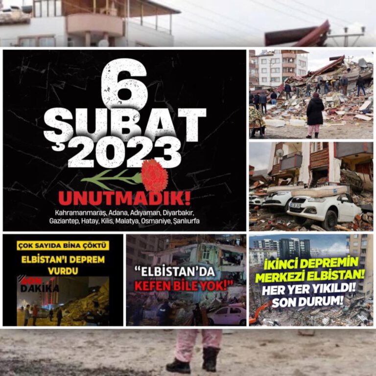 6 Şubat Kahramanmaraş depremlerinin üzerinden 1 yıl geçti