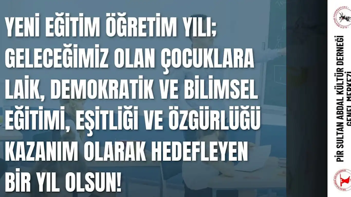 PSAKD yeni eğitim yılı için laik, demokratik ve bilimsel eğitim talep etti