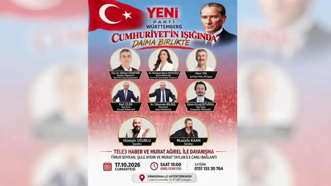 Stuttgart’ta Cumhuriyet Bayramı ve Demokrasi Dayanışması Gecesi