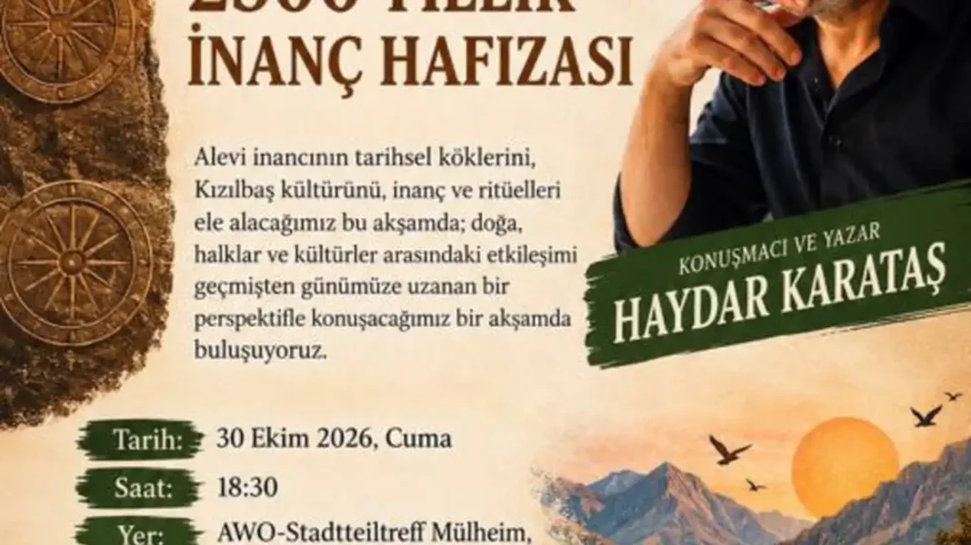 Köln'de Alevi İnancı Üzerine Söyleşi Düzenlenecek