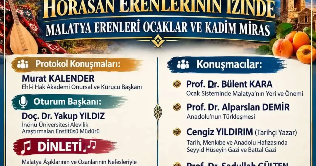 Malatya'da Horasan Erenleri Konferansı 23 Ekim'de Düzenlenecek