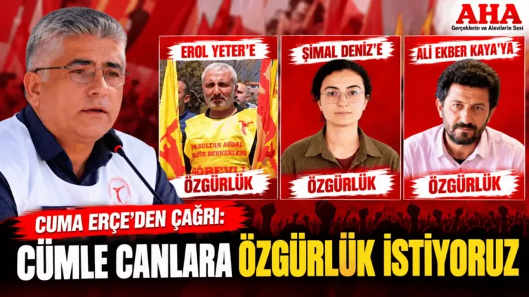 PSAKD'li Erçe: Tutuklu Alevi Kurum Yöneticilerine Özgürlük İstiyoruz