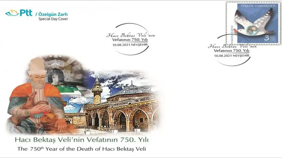 PTT, Hacı Bektaş Veli'nin Vefatının 750. Yılı İçin Özel Gün Zarfı Çıkardı